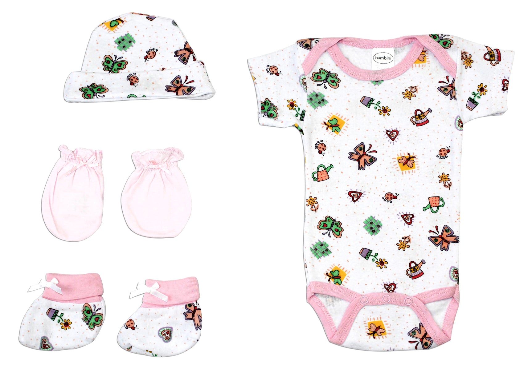 Baby Girls 4 Pc Layette Baby Shower Gift
