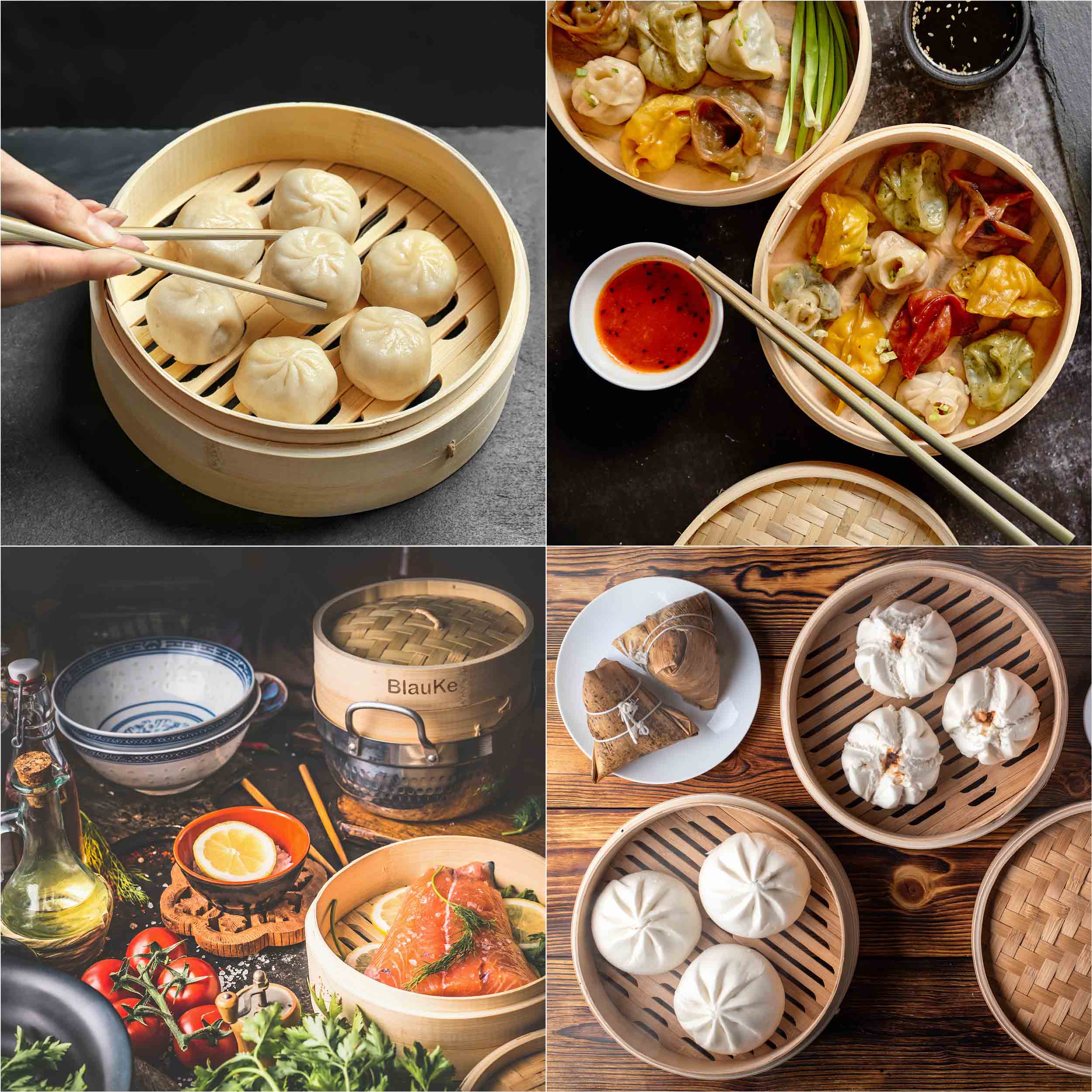 Bamboo Steamer for Cooking - variety