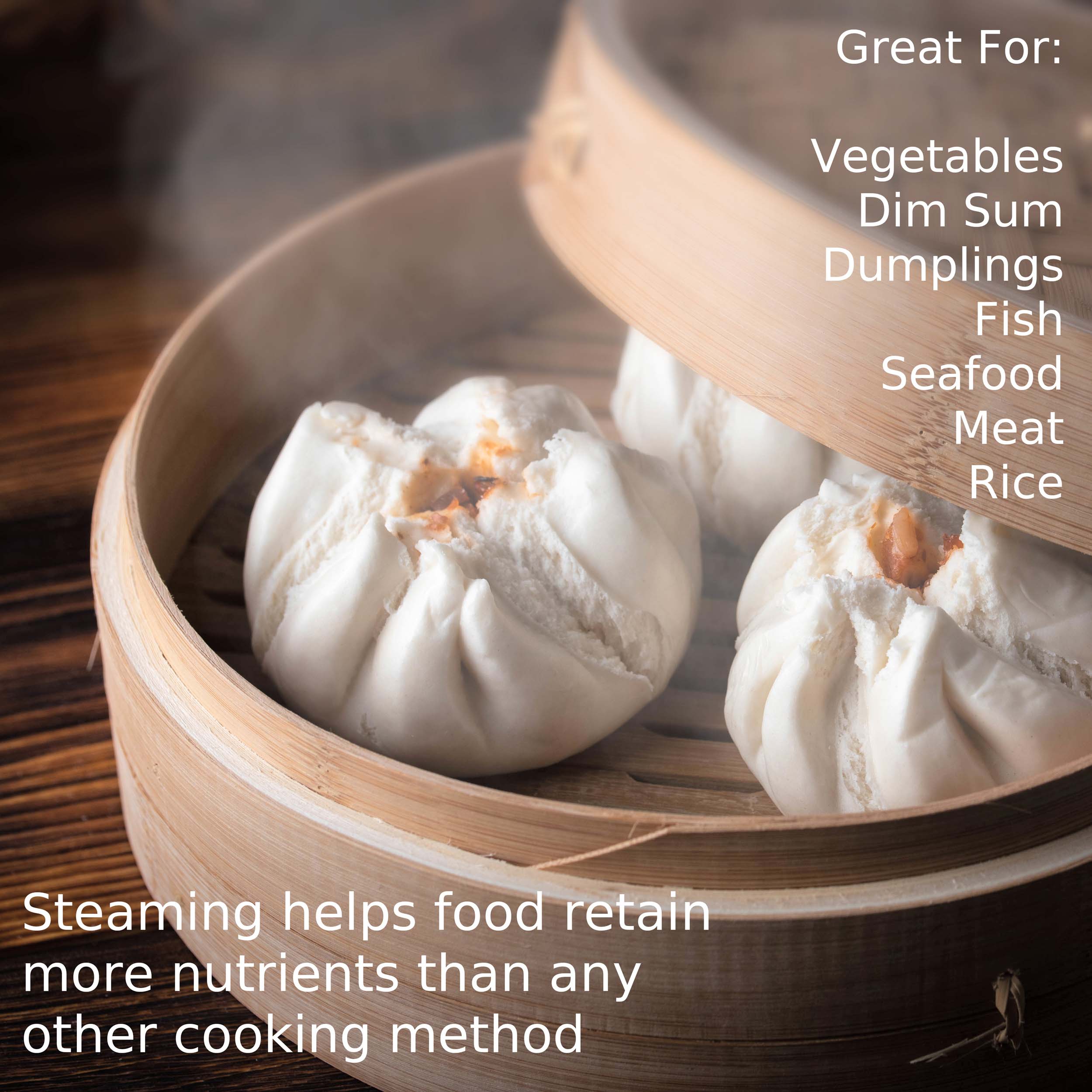 Bamboo Steamer for Cooking - great for dumplings