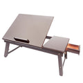 
Retro Plain Design Adjustable Bamboo Lap Desk Tray