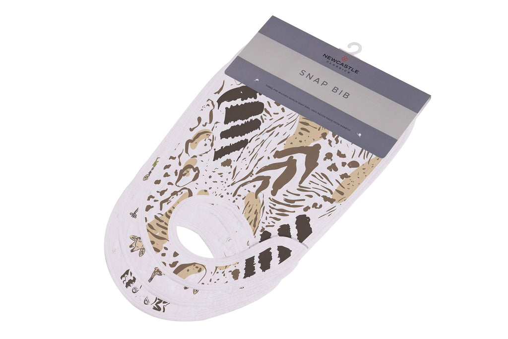 Bamboo Muslin Snap Bibs 3PK