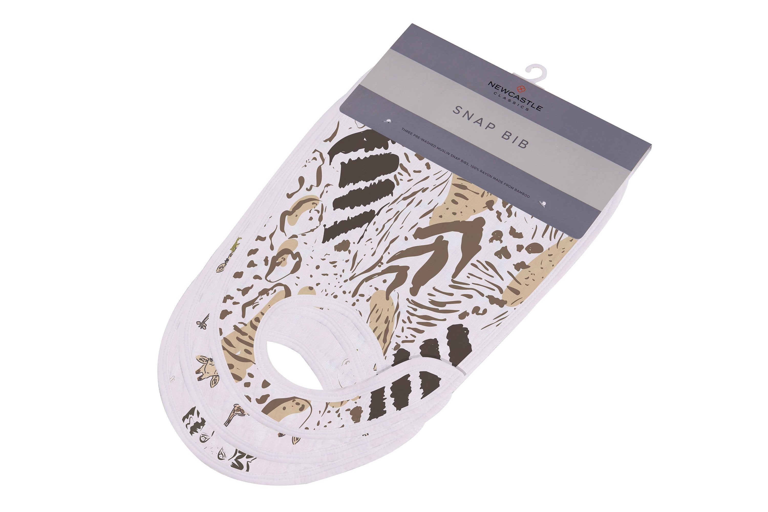 Bamboo Muslin Snap Bibs 3PK
