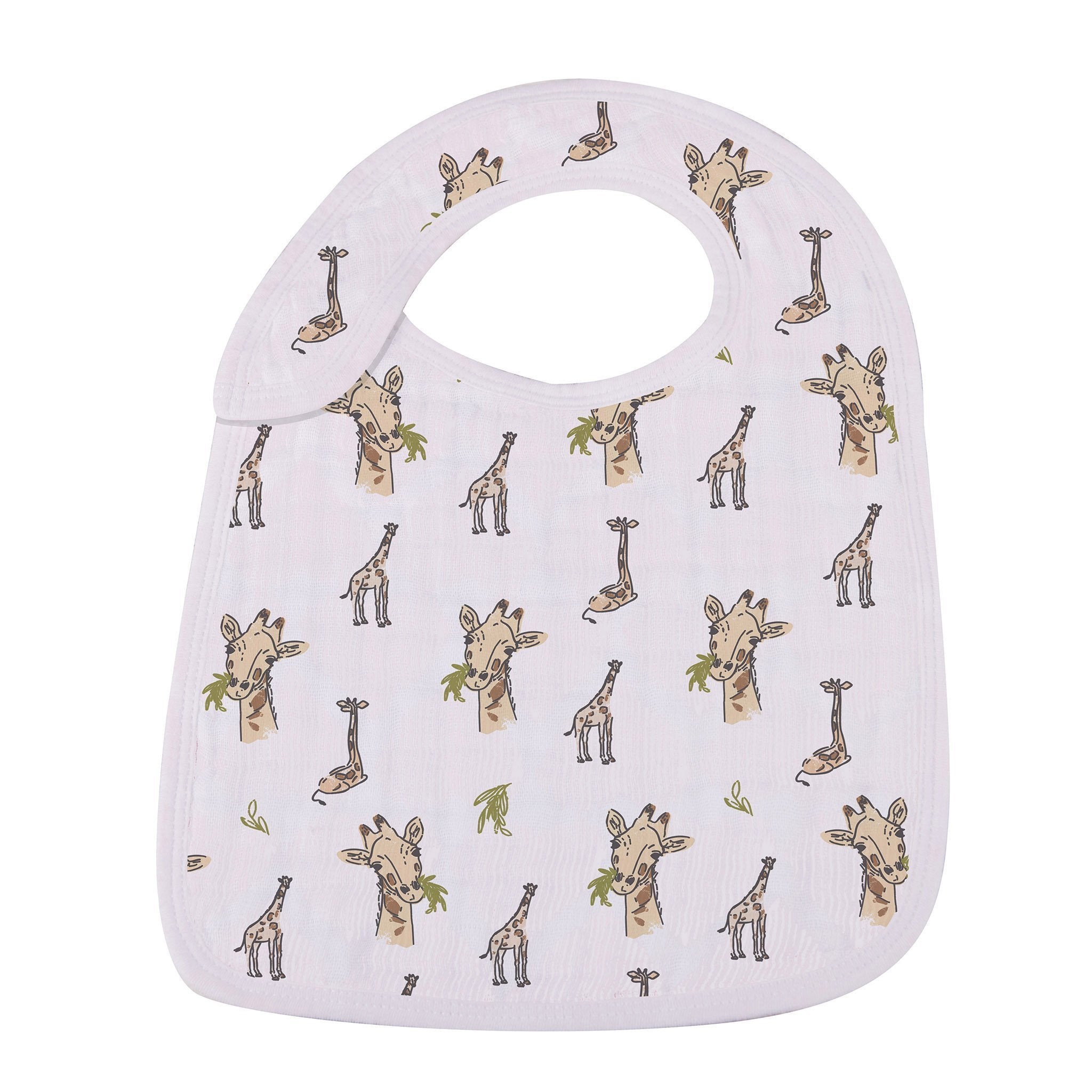 Bamboo Muslin Snap Bibs 3PK